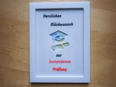 Money Gift with Frame Passed Exam
