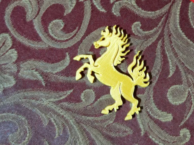 Flame Stallion Keychain