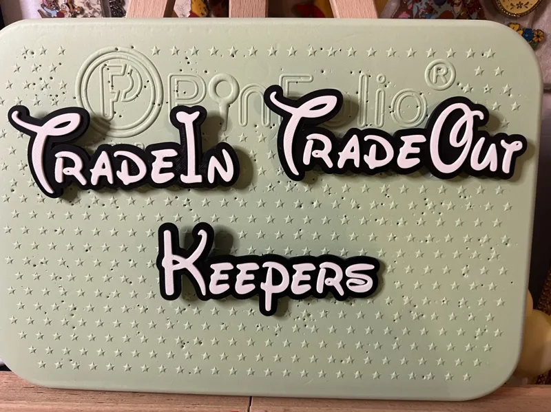 Disney Pin Trading Sign