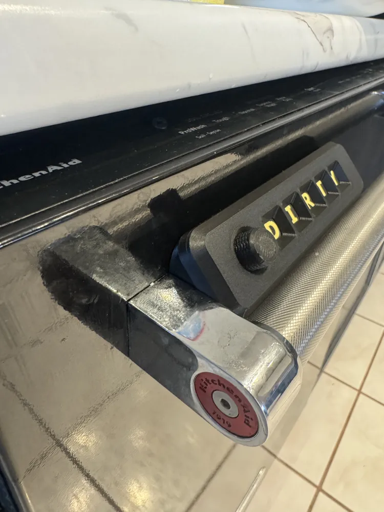 Dishwasher sign with 45 degree mount - Free 3D Print Model - MakerWorld