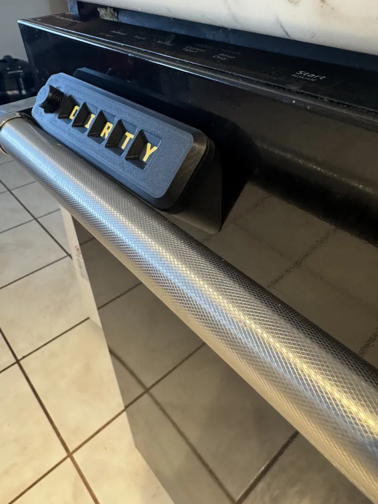 Dishwasher sign with 45 degree mount - Free 3D Print Model - MakerWorld