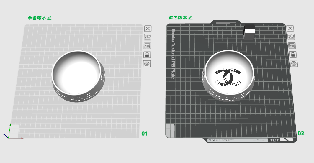 Miniatura 1 do modelo 3D 大牌宠物碗/大号和小号