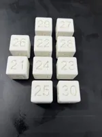Dices from 21-30, 20mm, 0.2mm layer, 2 walls, 15% infill
