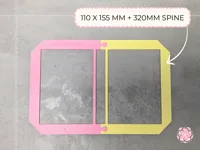 155 x 110mm + 20mm spine