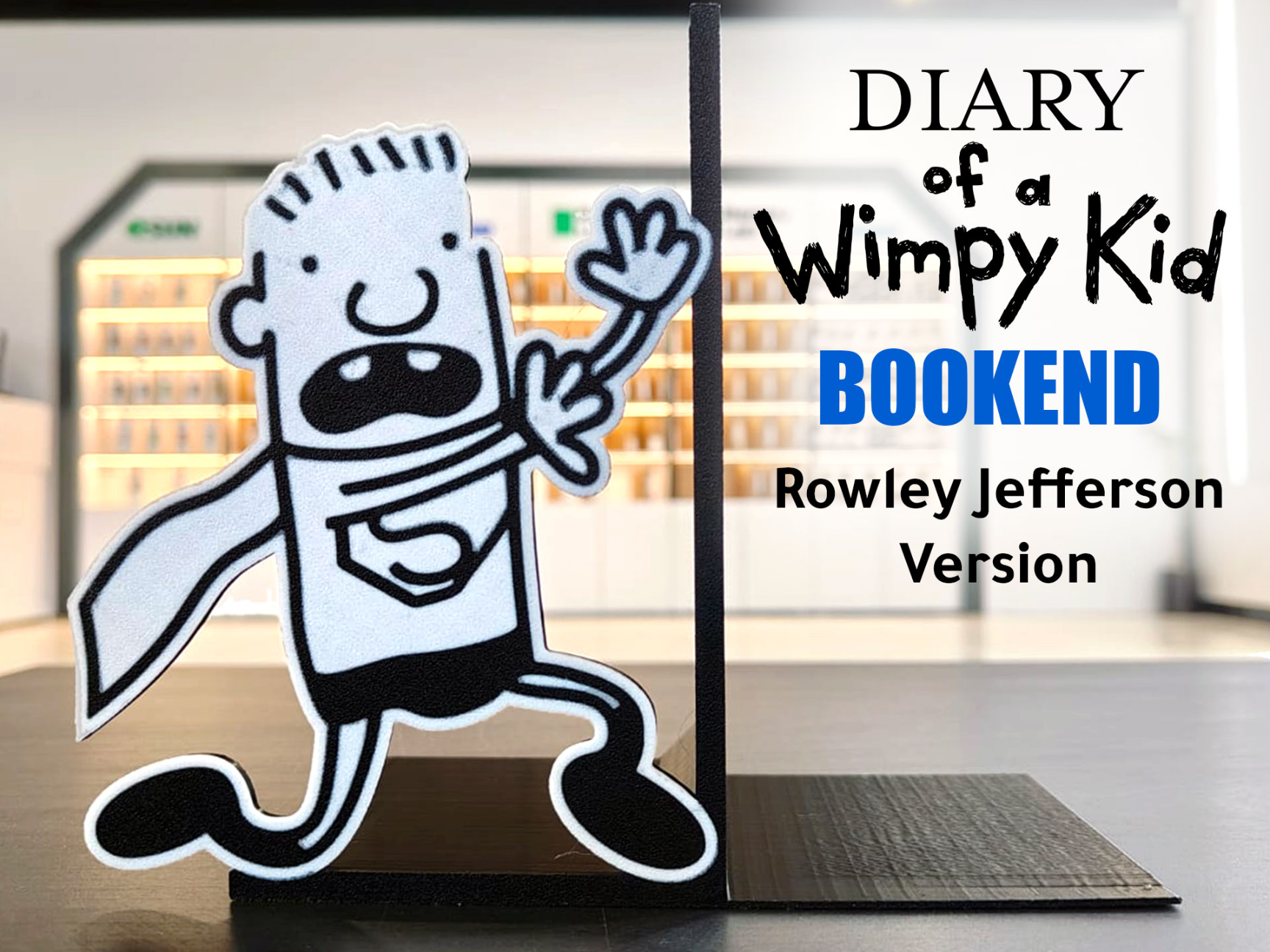 Diary of a Wimpy Kid "Rowley Jefferson" Bookend 