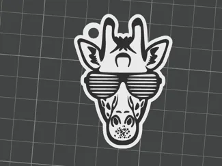 giraffe keychain