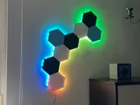 Panneaux LED hexagonaux — déco murale gamer — photo 1