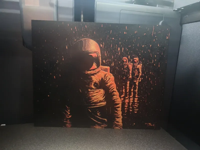 Astronaut Rain Hueforge