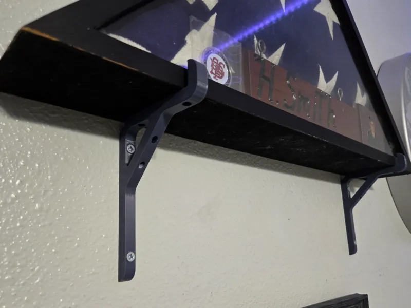 American Flag Box Wall Bracket