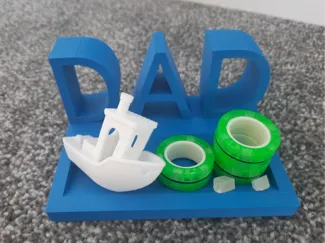 Dad sign with a storage tray!