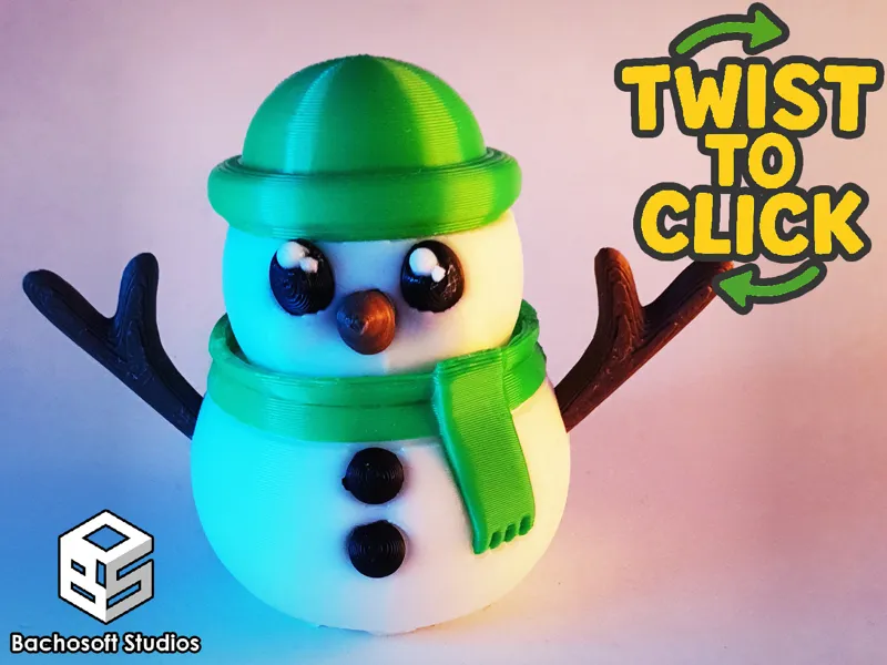 Cute Snowman Fidget Clicker