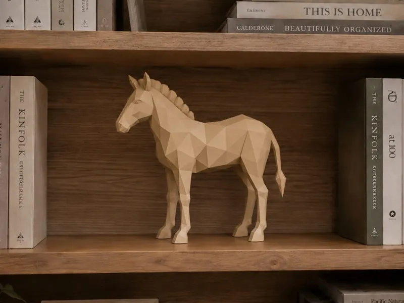 Polygon Zebra | Safari Low Poly Decor