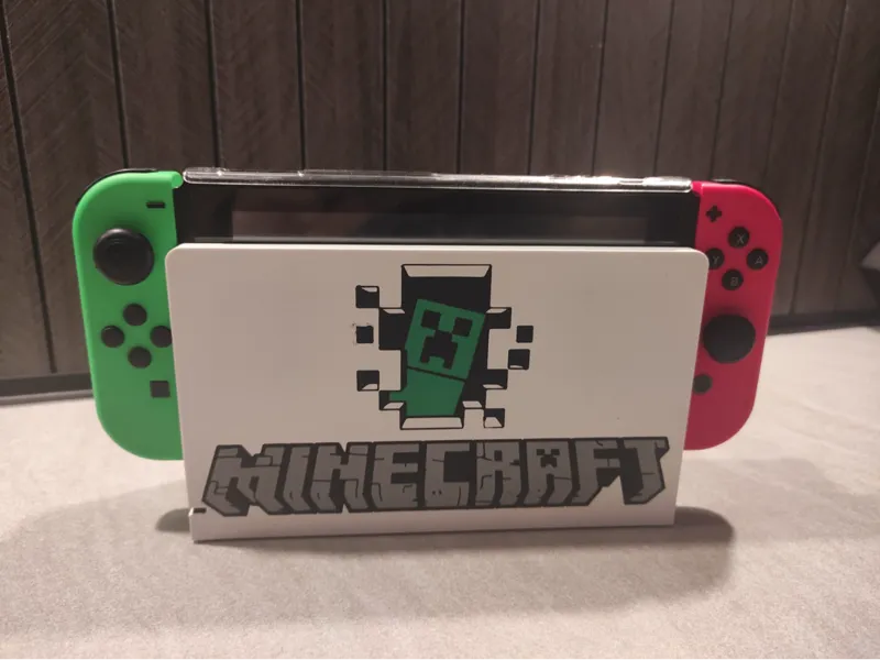 Switch Docking Station Cover - Minecraft