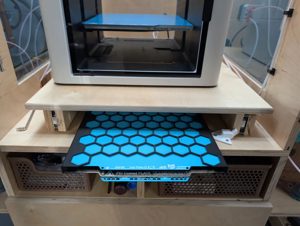 Snapmaker U1 Build Plate Storage - Free 3D Print Model - MakerWorld