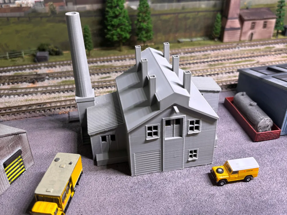Usine L chelle N Mod lisme Ferroviaire Mod le D Impression 3D Usine L chelle N Mod lisme Ferroviaire Mod le D Impression 3D