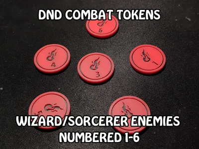Token Dnd - Enemies Wizards/Sorcerers 1-6