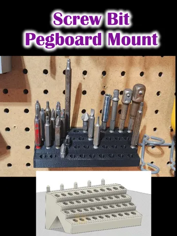 Soporte: Screw Bit Pegboard Mount — vista de referencia 2