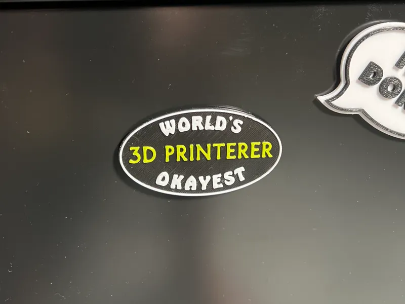 World's Okayest 3D Printerer Magnet