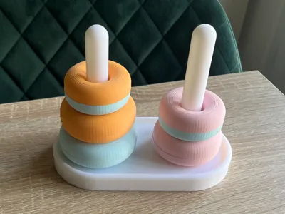 Stacking Ring Children Toy (2 or 3 Posts)