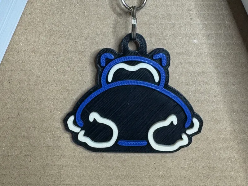 NEON Snorlax Inapierd keychains