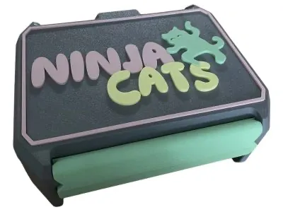 Ninja Cats Stacking Balance Game Storage Box
