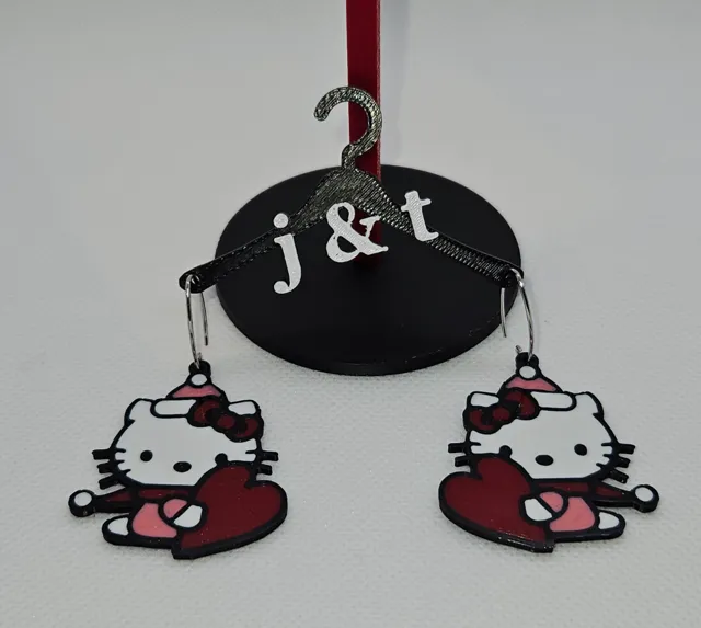 Hello Kitty Valentine earrings