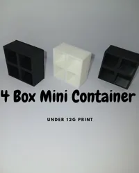 4 Box Mini Container Organizer