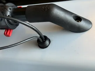 2-cable pass-through fixture for kayak/boat