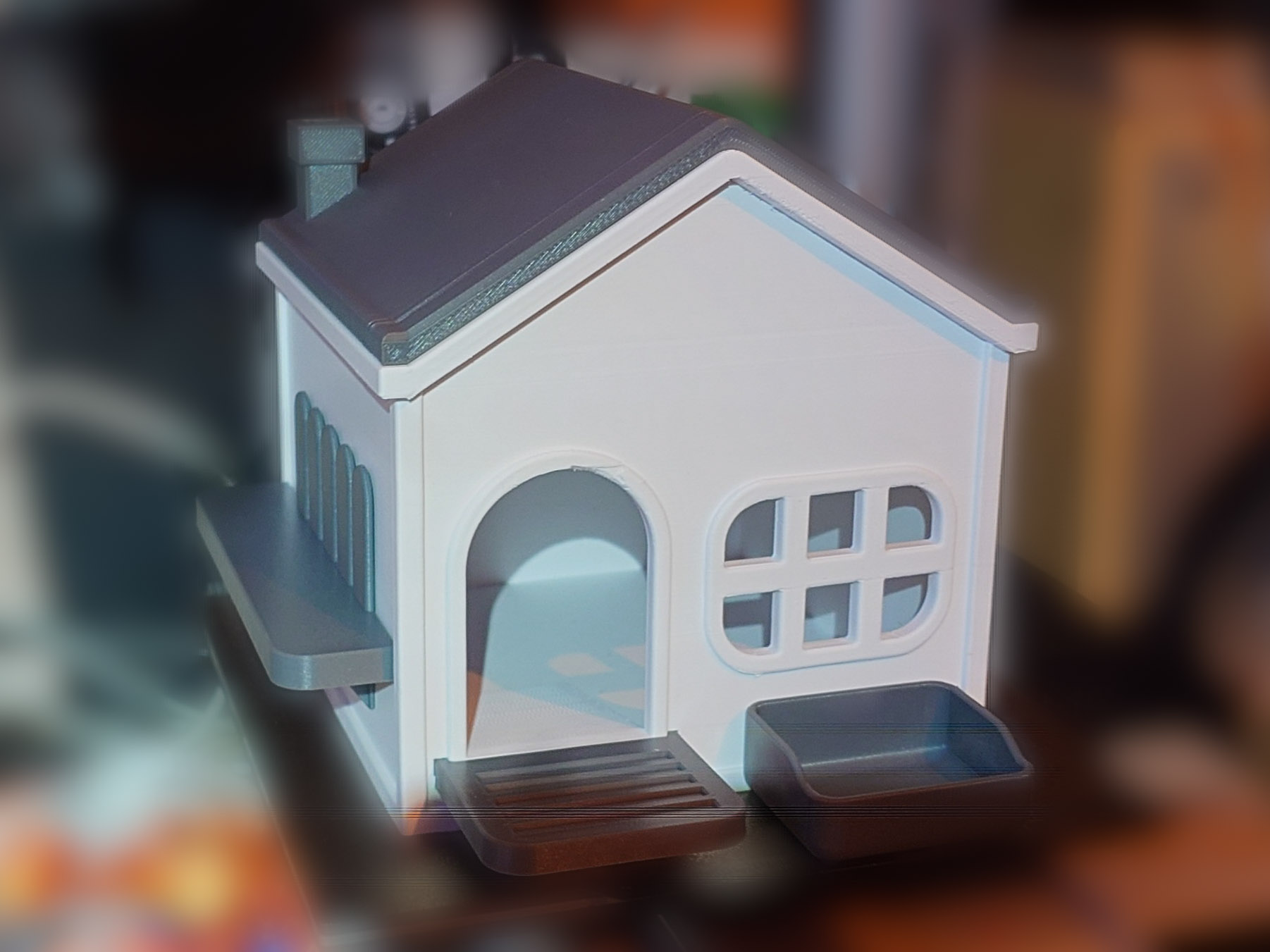 Miniatura 3 do modelo 3D 仓鼠小屋