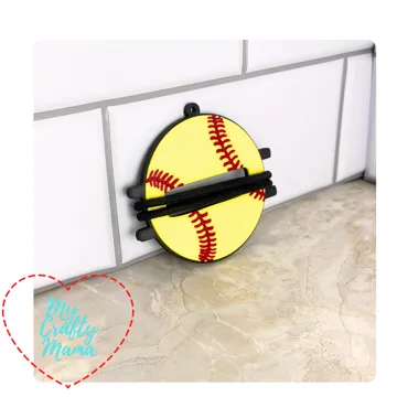 Llavero: Softball hairband keychain — vista de referencia 3