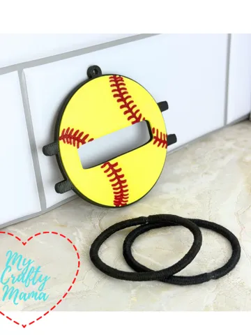 Llavero: Softball hairband keychain — vista de referencia 2