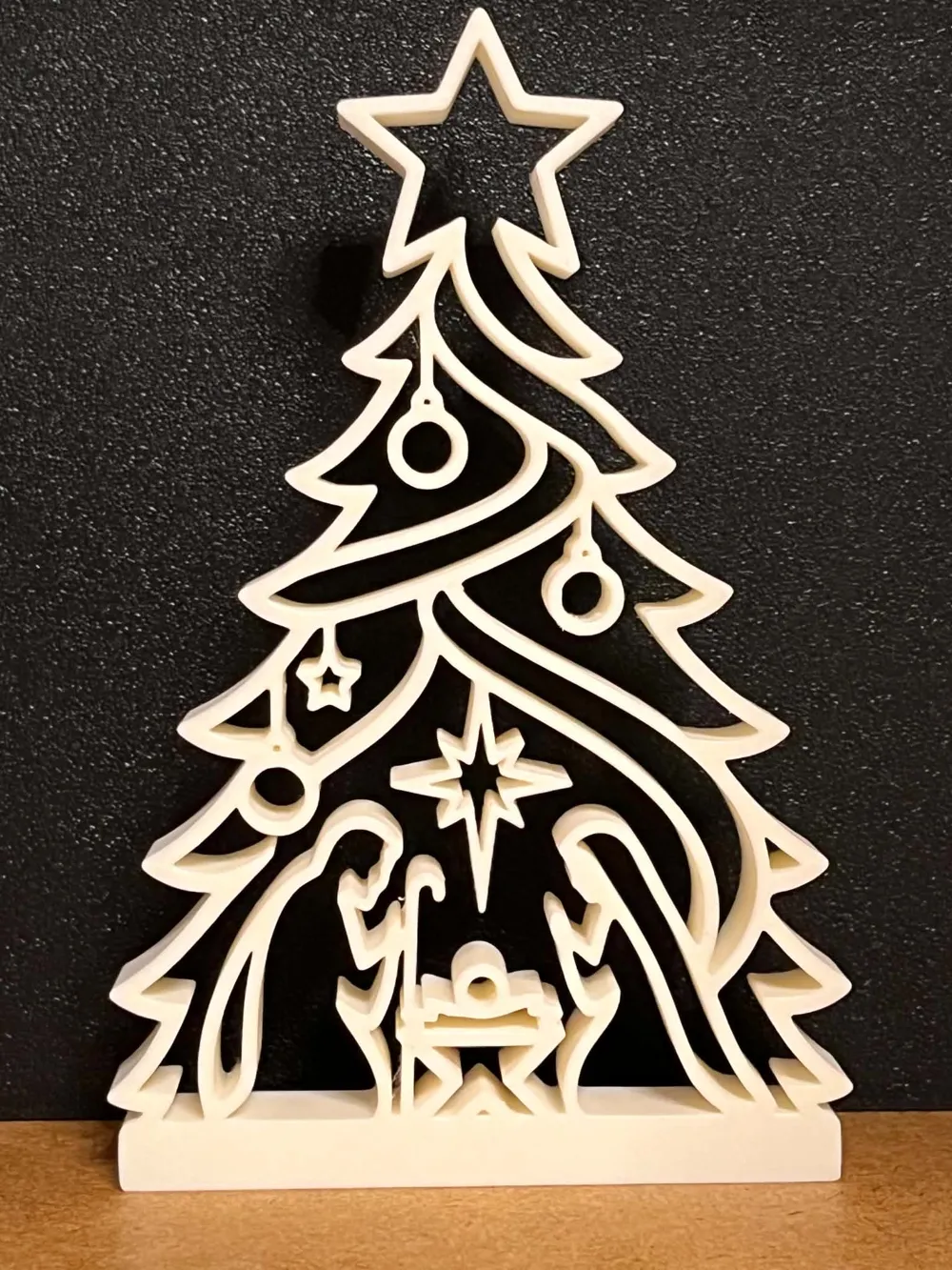 Christmas Tree Nativity Scene - Free 3D Print Model - MakerWorld
