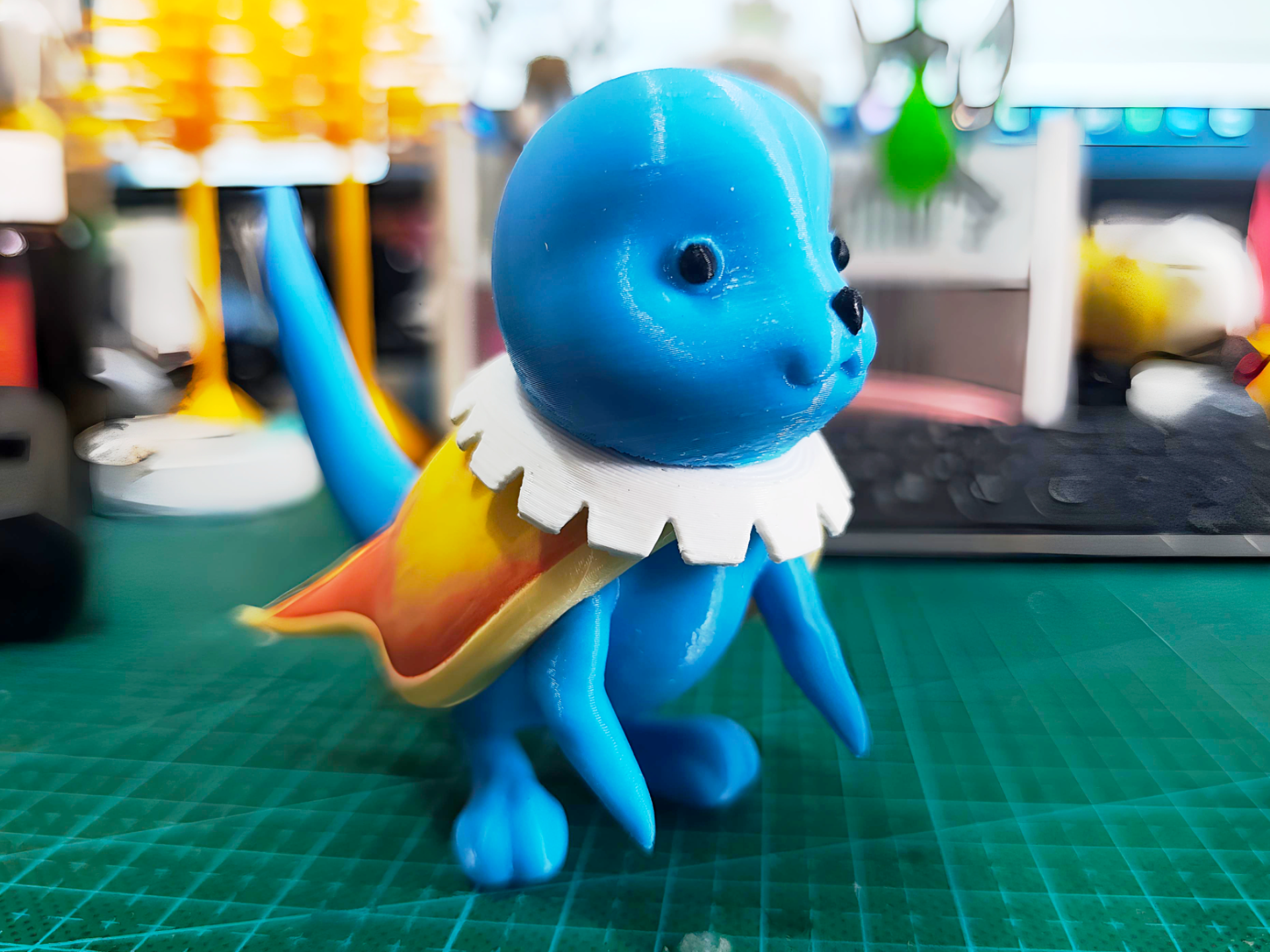 Miniatura 2 do modelo 3D 魔力宝贝 水蓝鼠（拆件版）