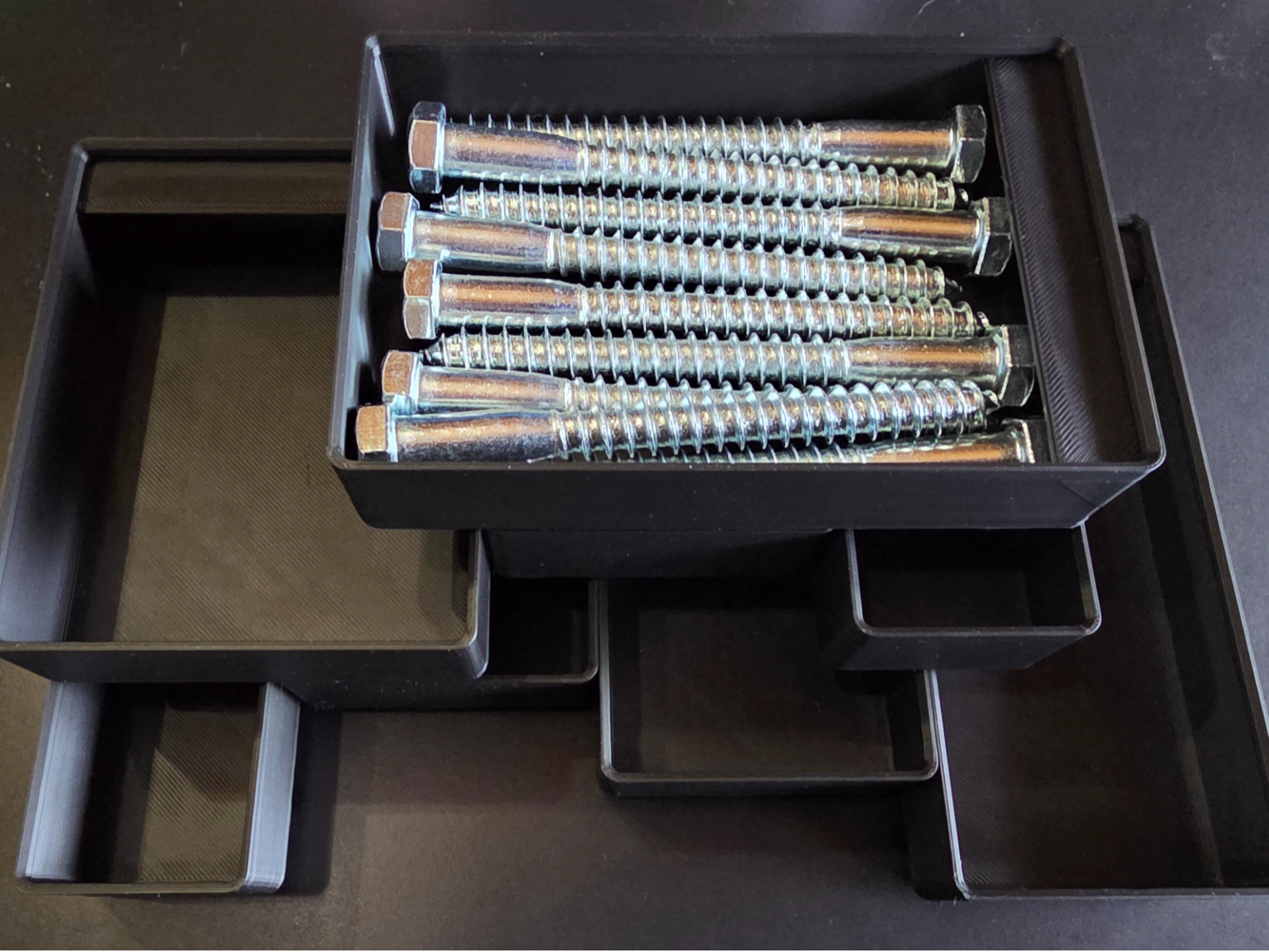 Nut & Bolts Bins Half Gridfinity Label Bins