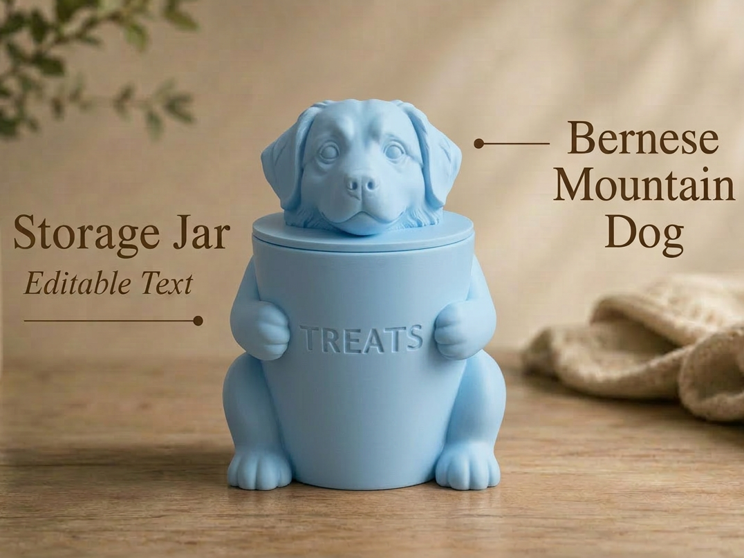 Bernese Mountain Dog Storage Jar