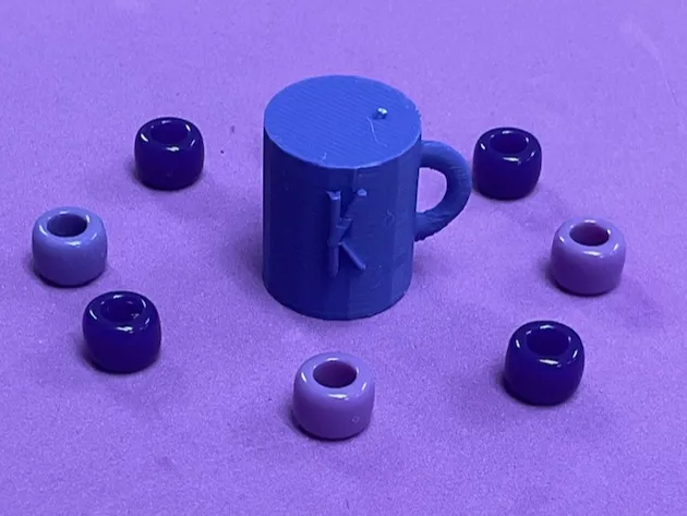 The Purple Mug Keychain