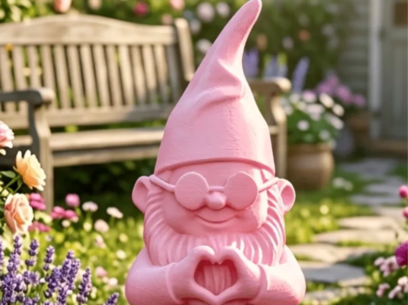 Modern Cool Gnome Figure