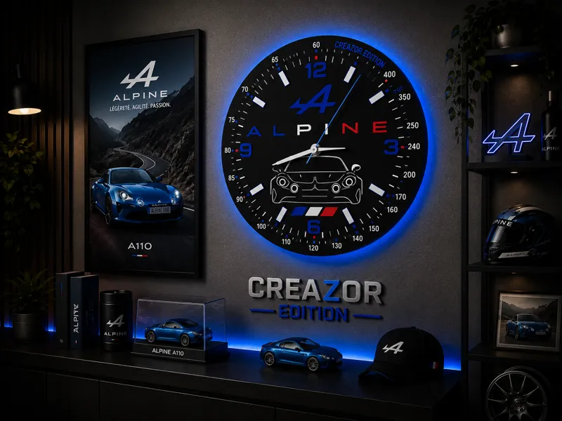 Horloge Murale Modulaire– Édition Alpine A110