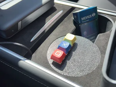 Tesla Model Y Cup Holder Bluetooth Mechanical Axis Button