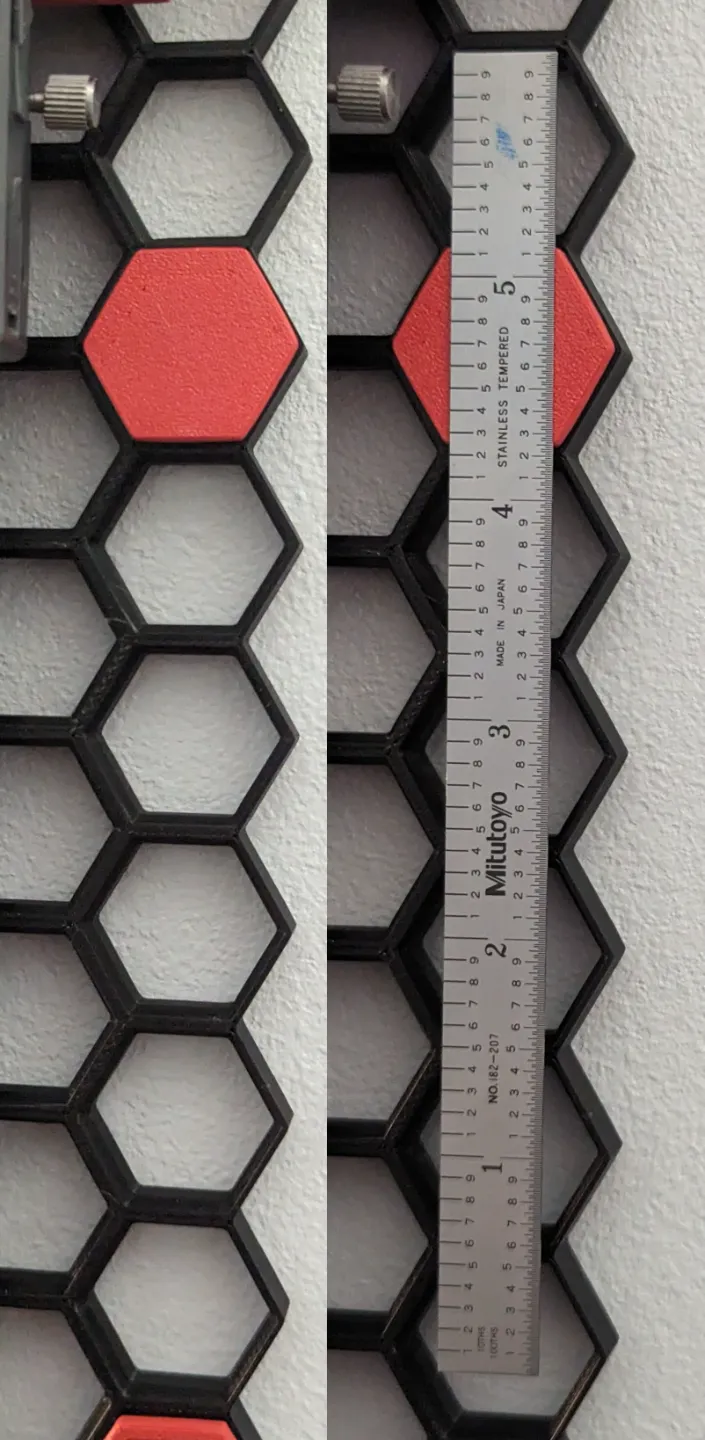 Magnet Hex for Honeycomb Wall Storage System