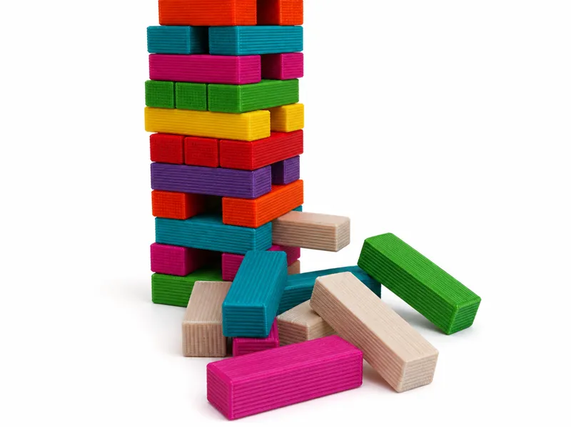 Rainbow Balance Tower - Kids Skill Game