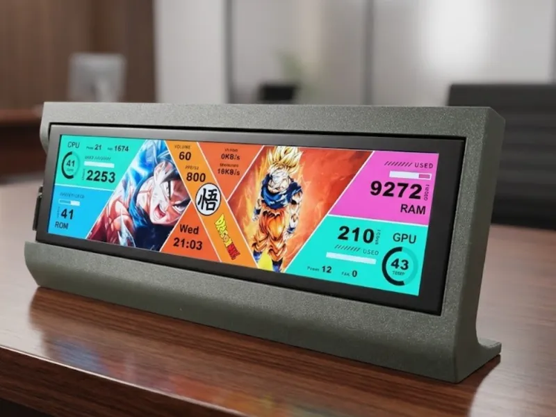 Desktop Stand for TURZX 8.8" 1920×480 Display