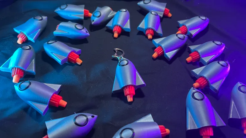 ITSBOYINSPACE ROCKET KEYCHAIN