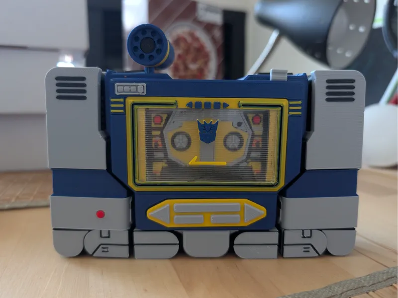 G1 Soundwave Prime decals tape & transparent lid