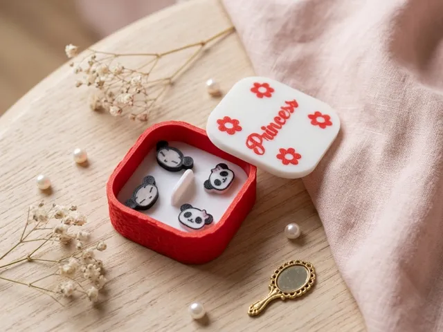 Caja para regalar aretes de niñas