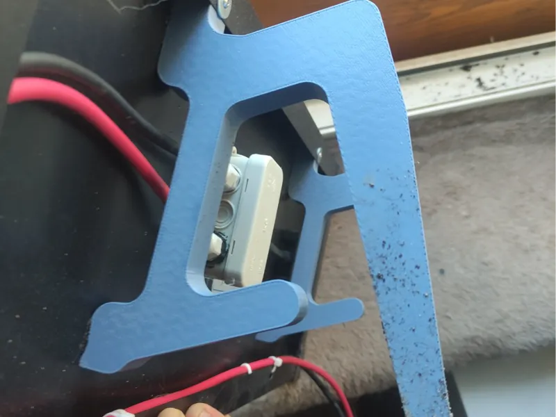 Solar panel mount for a plant box