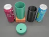 Lidded top can holder with square base