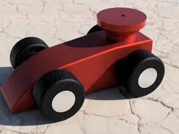 Balloon powered car