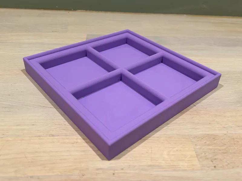 Detergent Carton Organizer Tray (4 Slots)