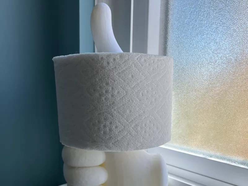 Thumbs Up Toilet Paper Holder